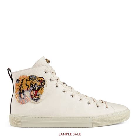 gucci tiger high tops white|gucci high top sneakers sale.